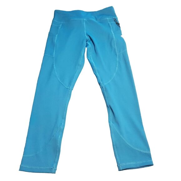 NEW Zyia Size 6-8 Leggings 7/8 24" Royal Blue Pocket Light N Tight Mid Rise - Picture 1 of 8